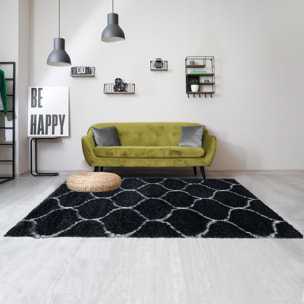 Tapis shaggy tissé motif scandinave SANI