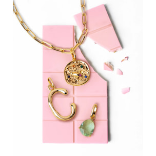 Charm Letter XL Baño Oro