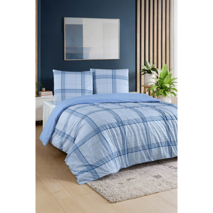 Parure housse de couette et taie(s) d'oreiller coton imprimé