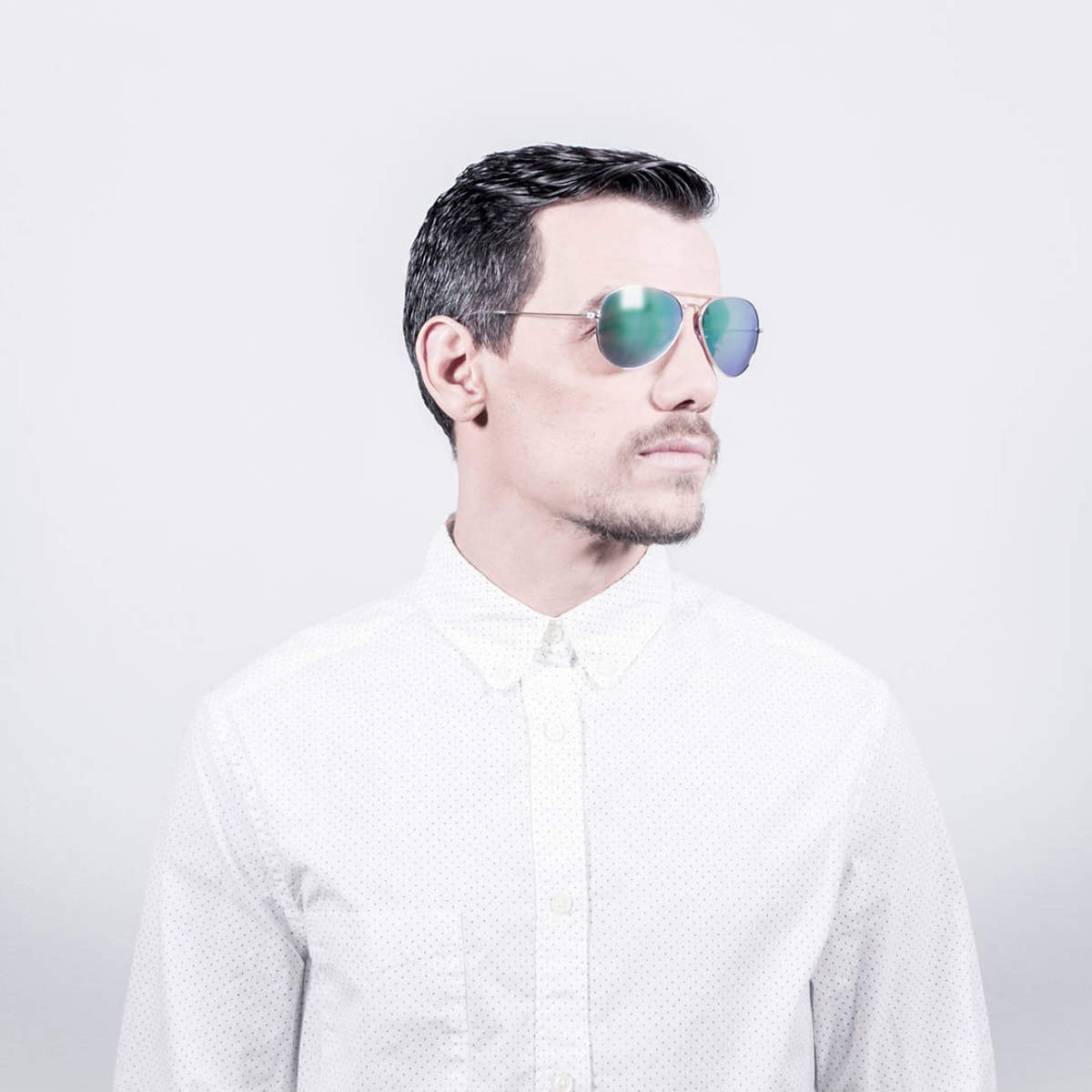 Gafas de sol PALO ALTO SAN DIEGO - Metal dorado / Revo verde