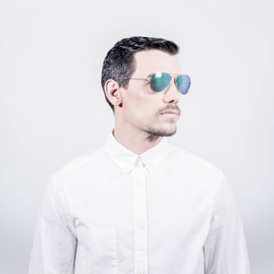 Gafas de sol PALO ALTO SAN DIEGO - Metal dorado / Revo verde