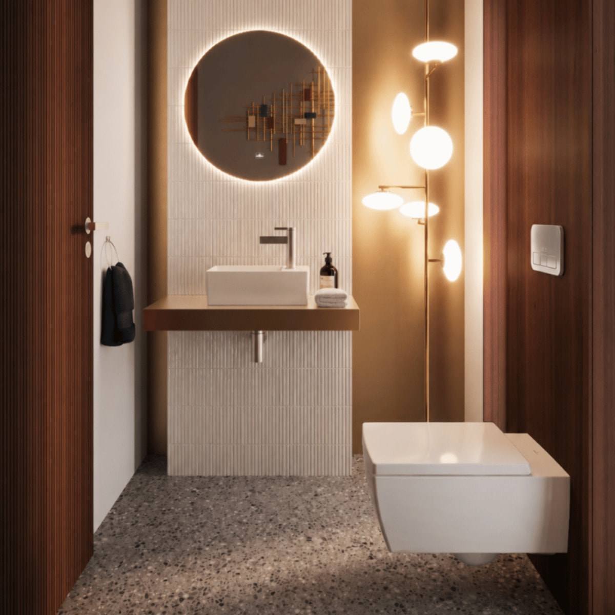 Pack WC suspendu sans bride Memento 2.0 + abattant + plaque chromée + bâti VILLEROY ET BOCH