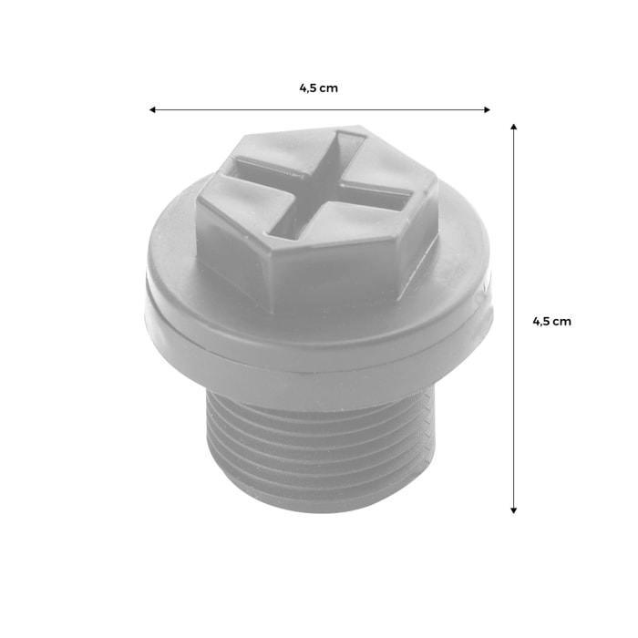 Bouchon de vidange 26/34 pour récupérateur d'eau