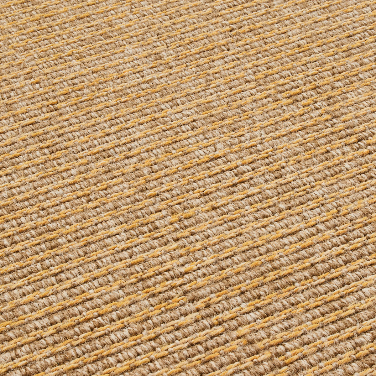 Tapis naturel motif jaune