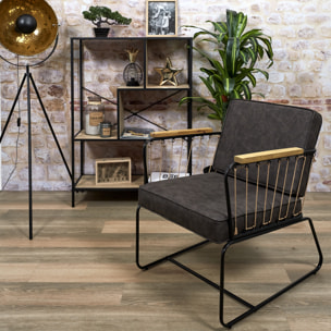 Fauteuil Benson Marron