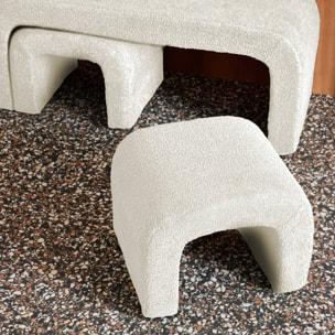 Banc et tabourets gigognes bouclette  INO