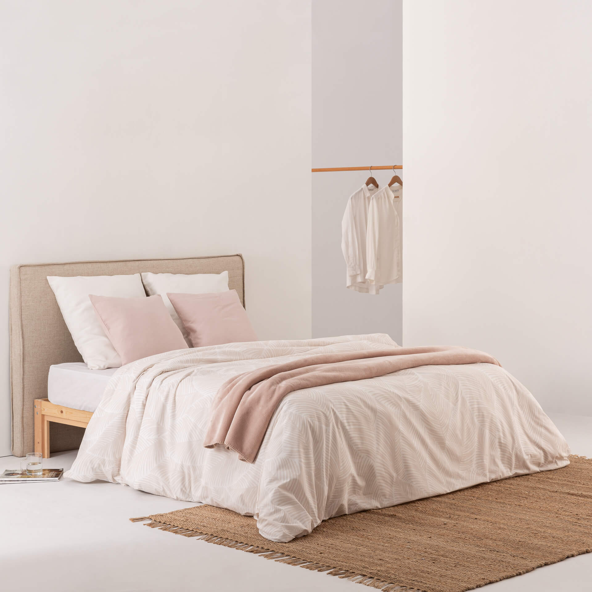 Housse de couette en 100% coton 157 fils Nijar Beige