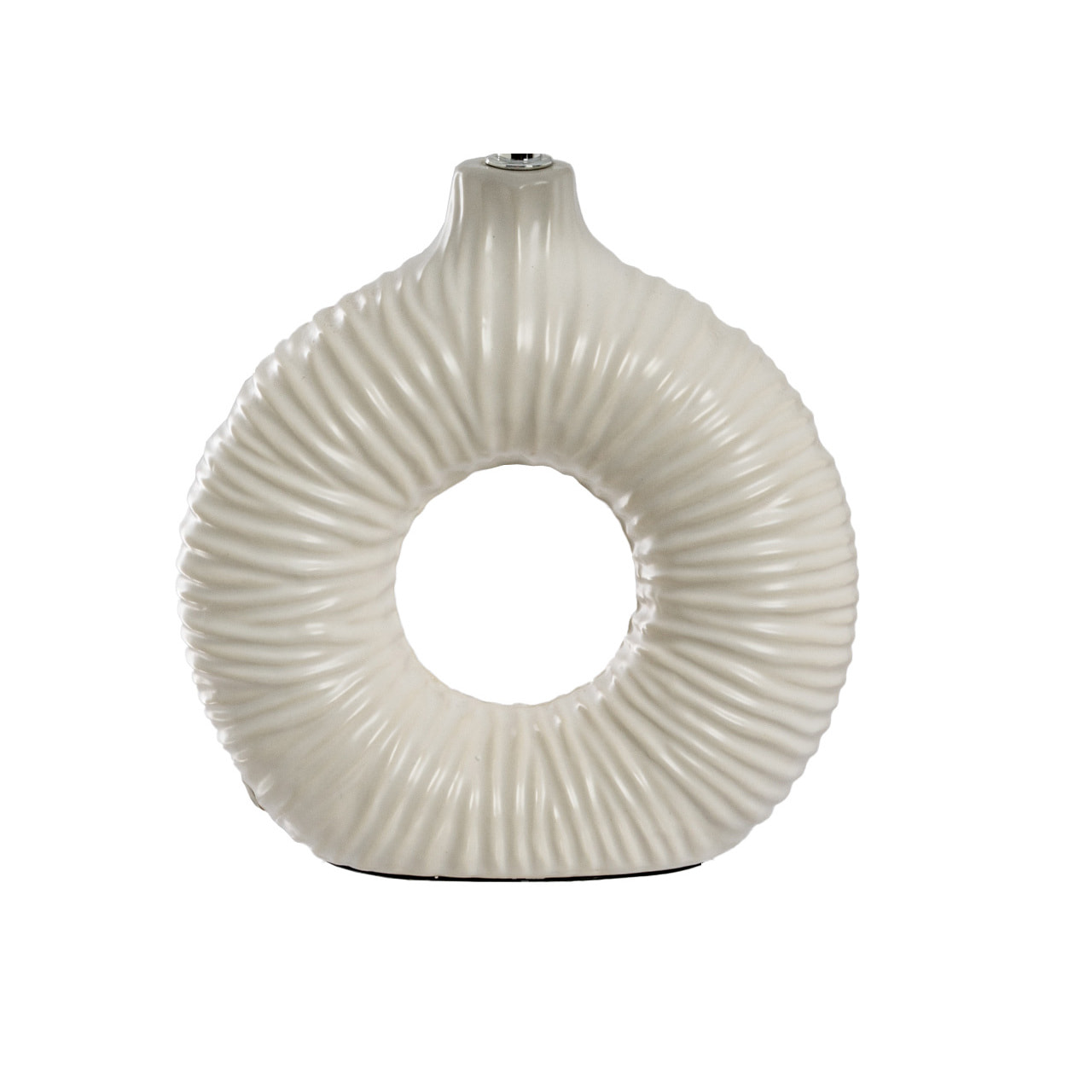 Lampada Da Tavolo Comodino Ricaricabile Accensione On/Off Modello Idra Bianco