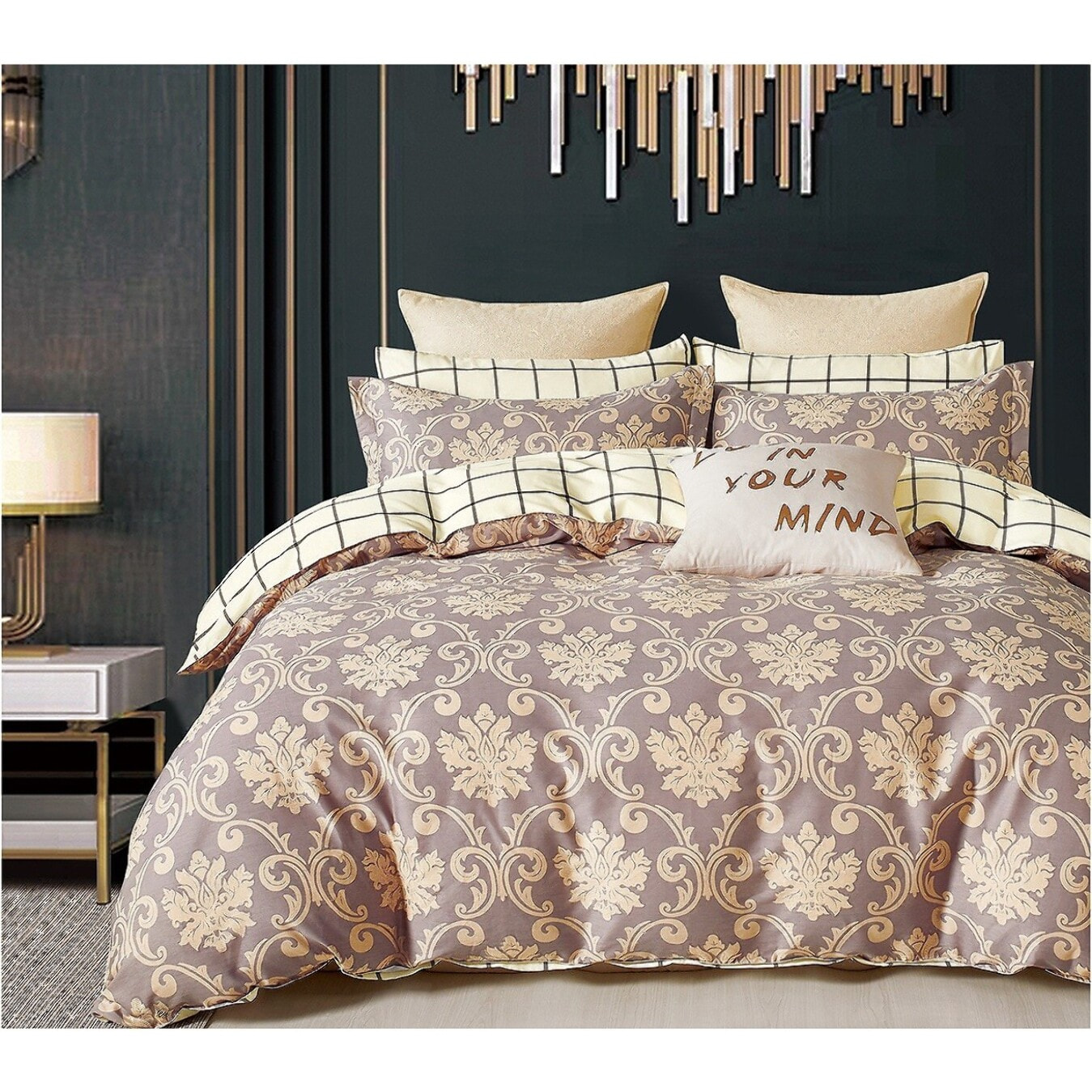 Parure housse de couette 100% percale de coton - Orévance