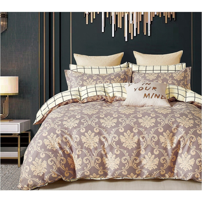 Parure housse de couette 100% percale de coton - Orévance