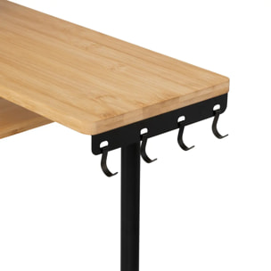 Étagère d'angle 3 niveaux beige