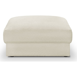 Pouf en tissu bouclette - ROBIN