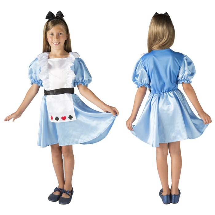 Alice Wonderland Costume Carnevale Travestimento Bambina