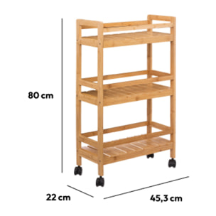 Desserte 3 niveaux moyen modèle Bambou Linha