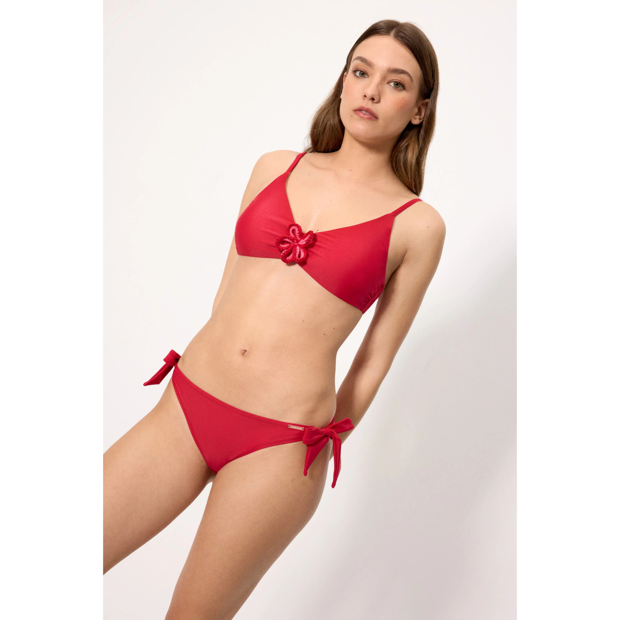 Slip bikini mini Rosso