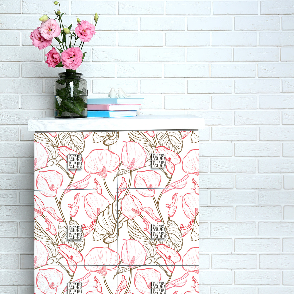 Sticker meuble tropical kinzika 40 x 60 cm