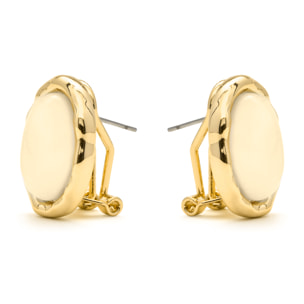 Pendientes de Ojo de Gato acabado en oro amarillo 18k