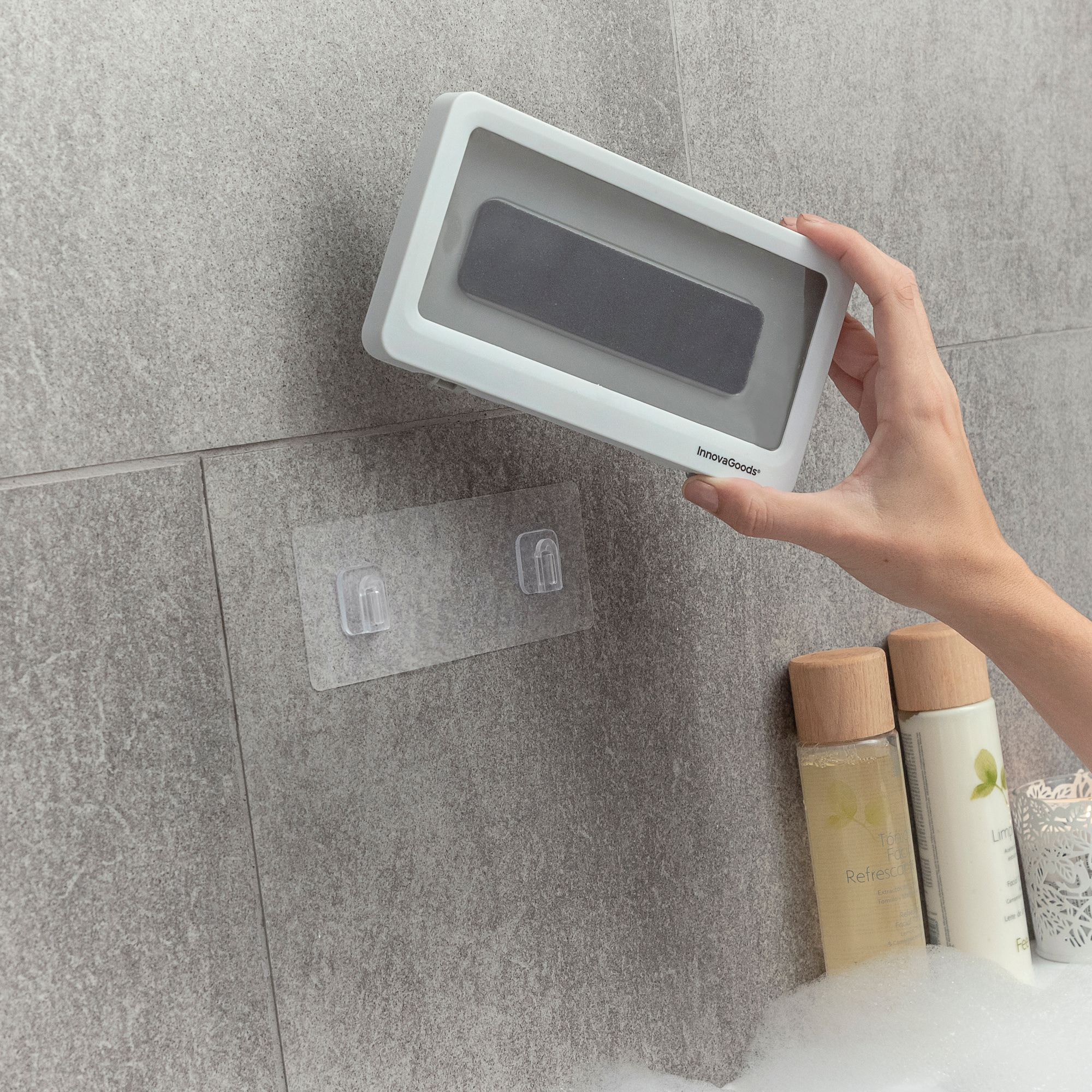 Custodia impermeabile per smartphone da parete - bianco - 19x10x2,8 cm