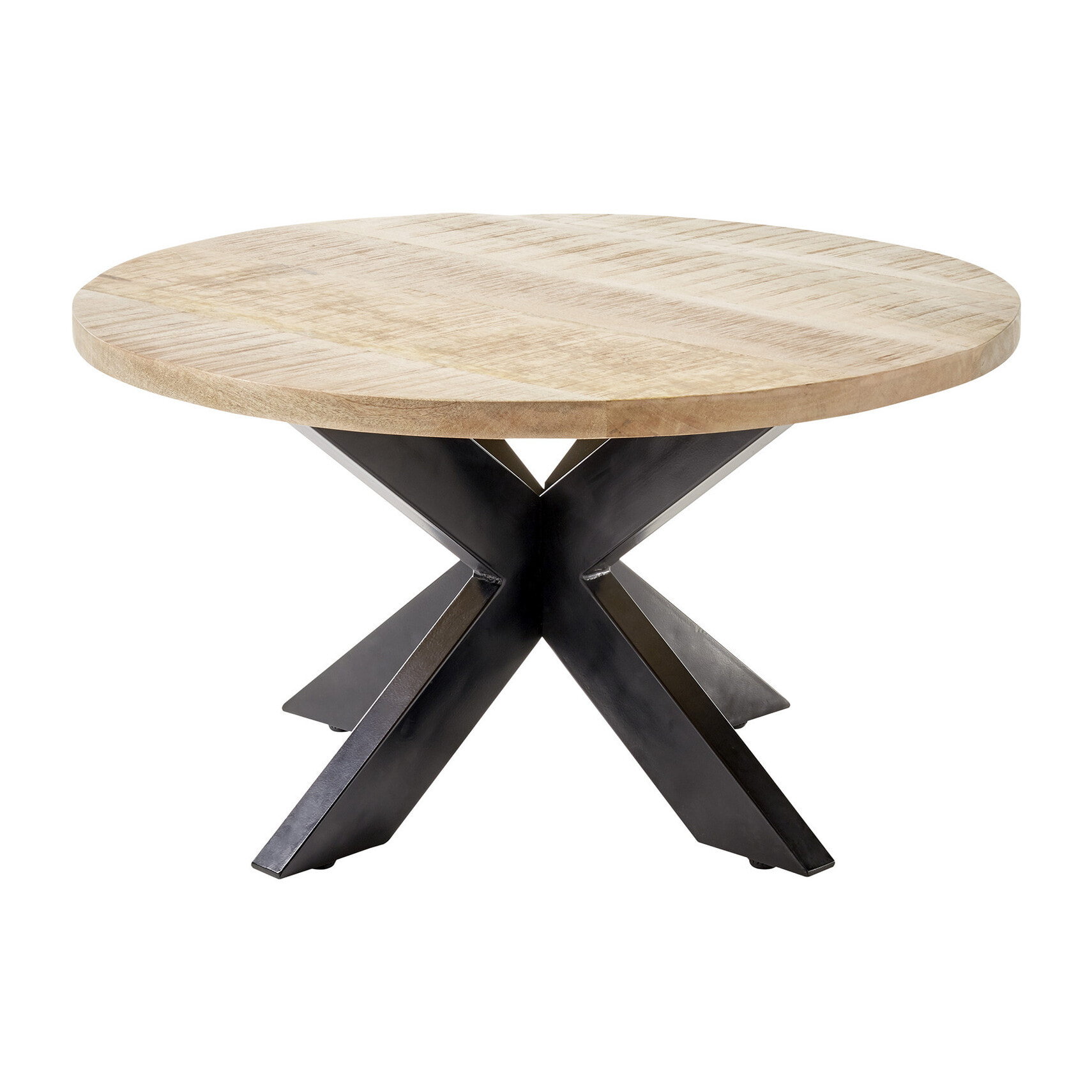 Eldorado - table basse - bois et noir - 80 cm - Noir / Bois