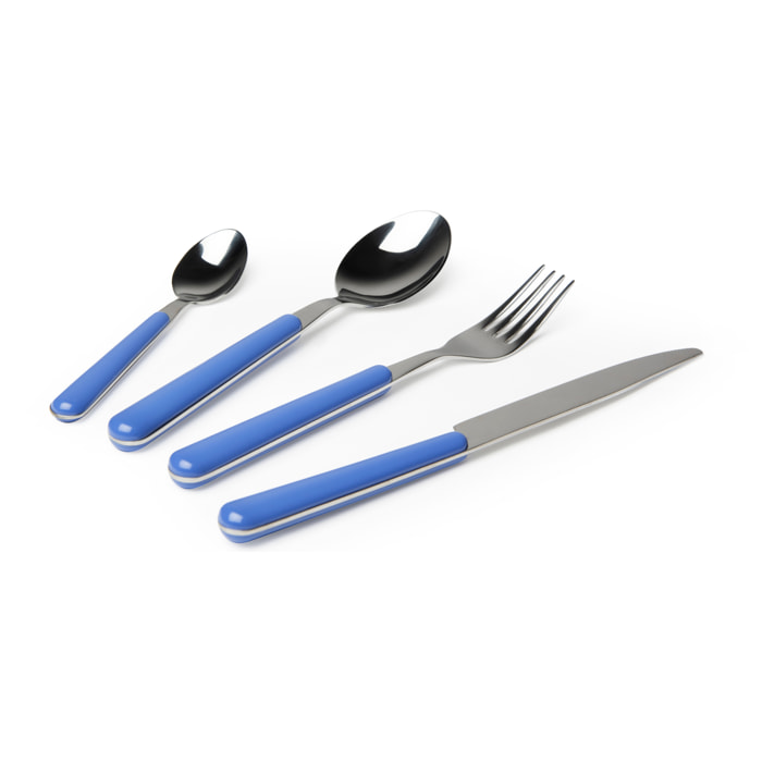 Set 24 posate Excelsa Eclipse, acciaio inox blu