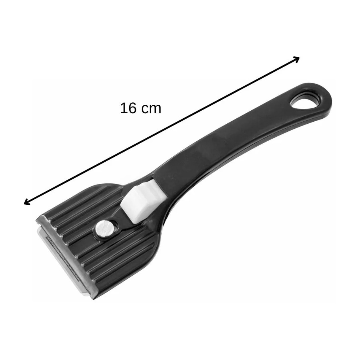 Racloir pratique en acier Lot de 2, 16 cm racloir anti-rayures et multifonction pour un usage quotidien Fackelmann Tecno