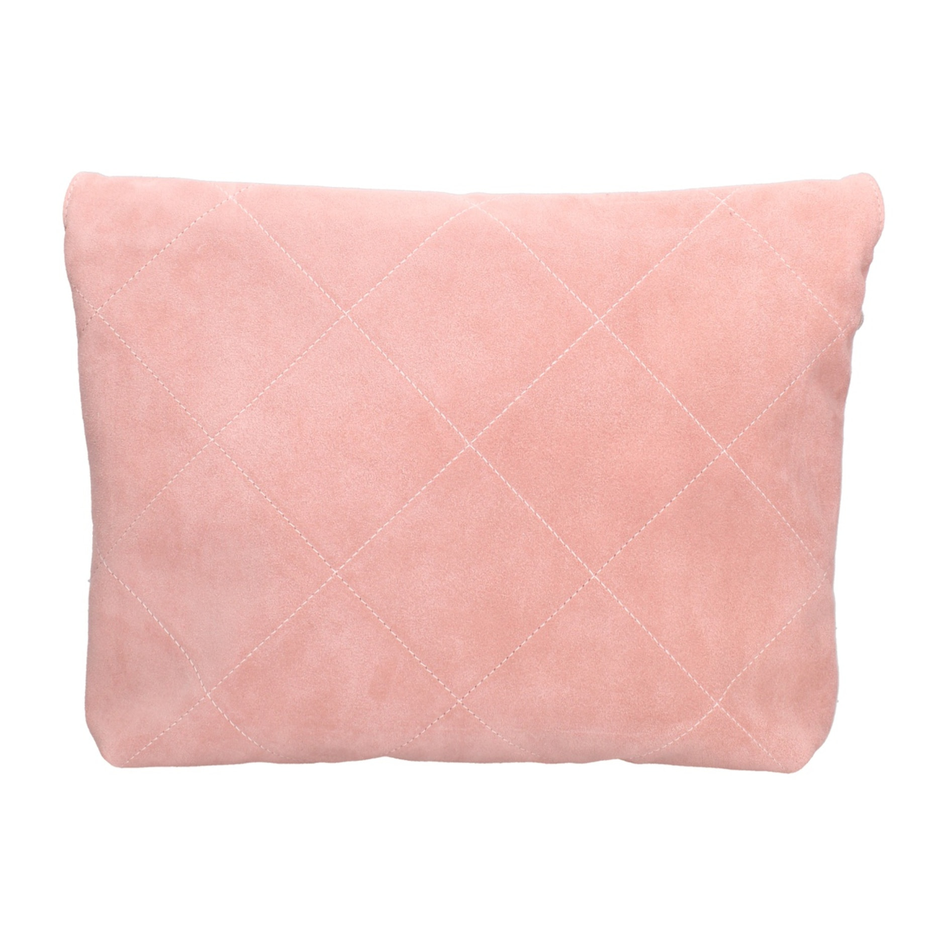 Borsa a spalla da donna Made in Italy - Modello Celeste Elite - Pelle scamosciata - 32.0 x 34.0 x 6.0 cm