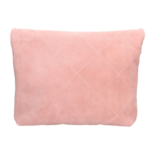 Borsa a spalla da donna Made in Italy - Modello Celeste Elite - Pelle scamosciata - 32.0 x 34.0 x 6.0 cm