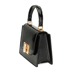 Minibag nera piccola in vernice