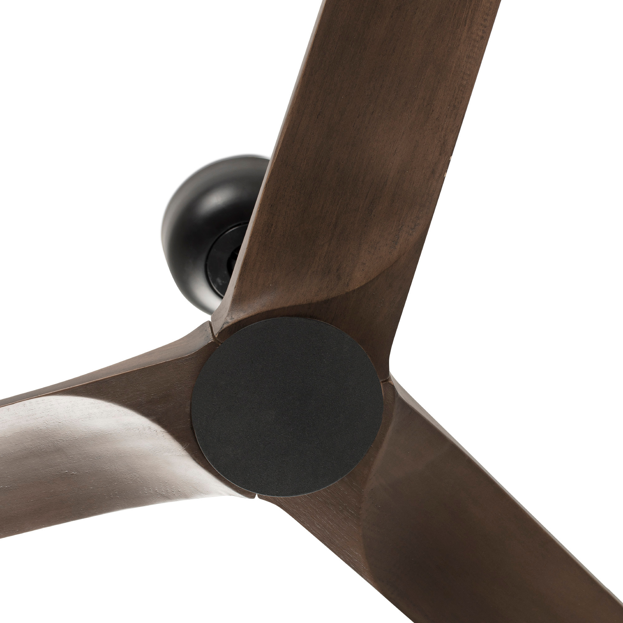 HEYWOOD M Ventilador negro/madera oscura DC