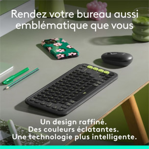Clavier sans fil LOGITECH Pop Icon Graphite