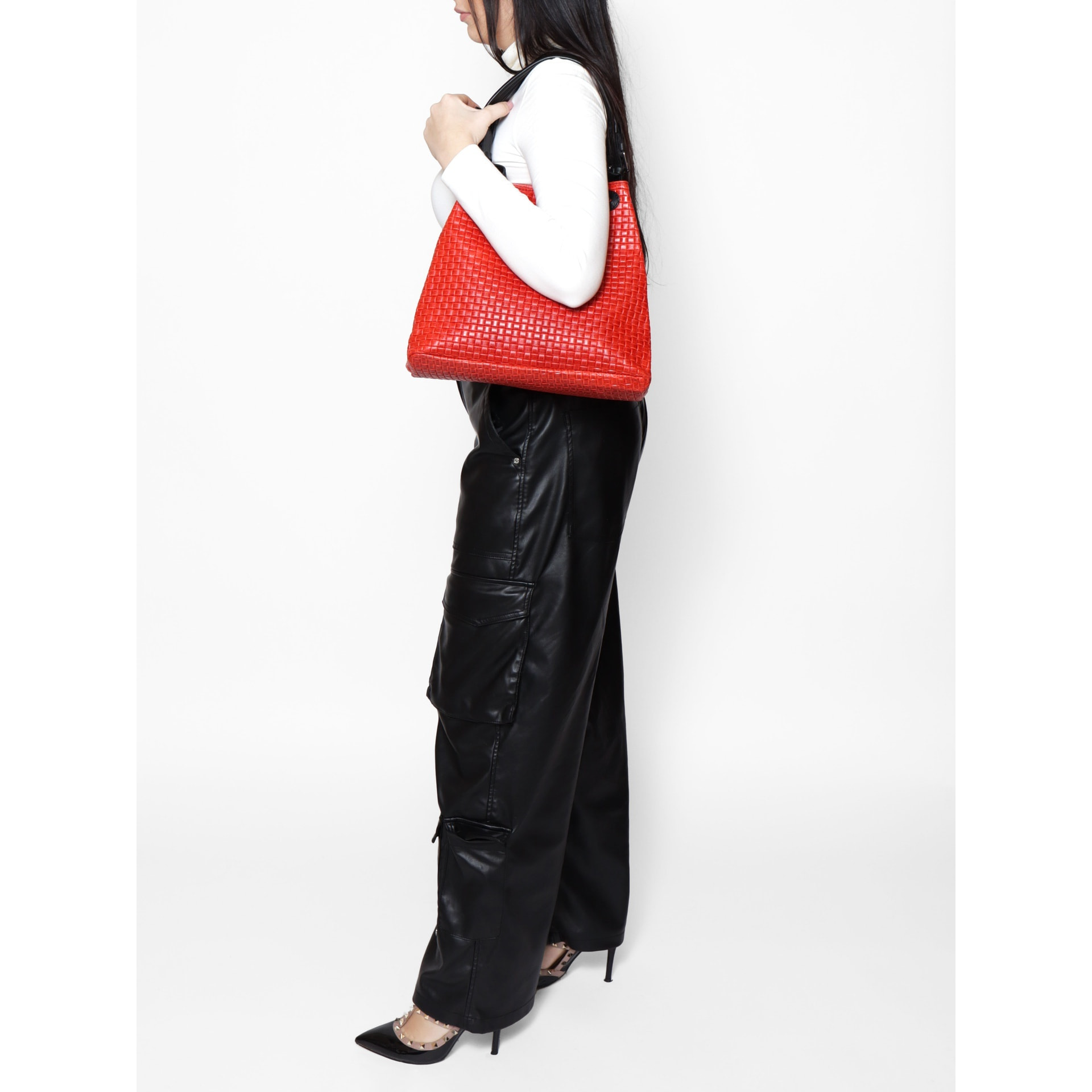 Borsa Shopper da donna - Modello Araminta - Vera Pelle - 32.0 x 29.0 x 17.0 cm