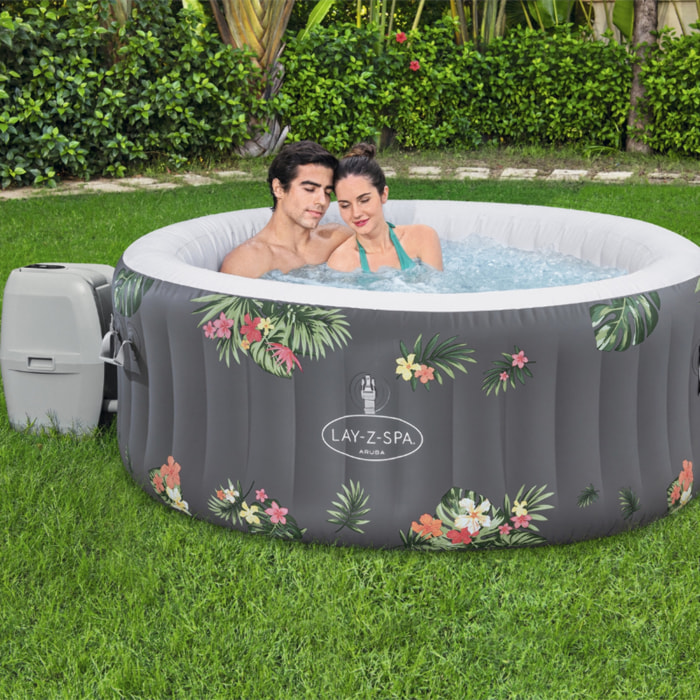 Bestway Spa gonflable rond Lay-Z-Spa Aruba AirJet 2-3 personnes