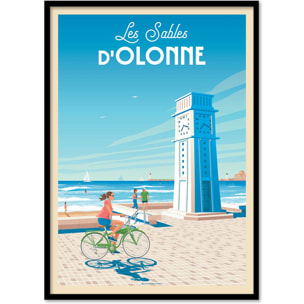 Affiche - Les sables d'Olonne - Olahoop Travel Posters