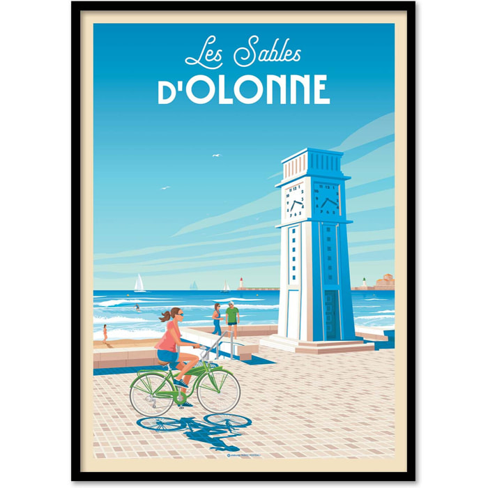 Affiche - Les sables d'Olonne - Olahoop Travel Posters