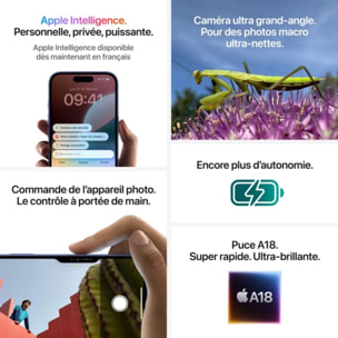 Smartphone APPLE iPhone 16e Blanc 128Go