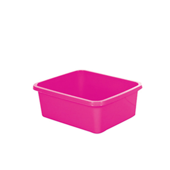 Bassine de lavage carrée 8L Fuschia MSV