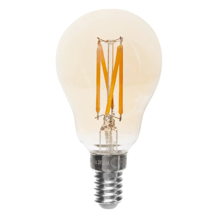 Ampoule LED "Standard" ambrée - filament droit E14