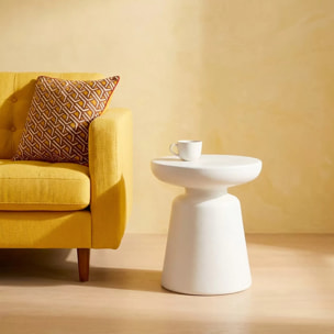 Table d'appoint Paco blanche 41cm Kare Design