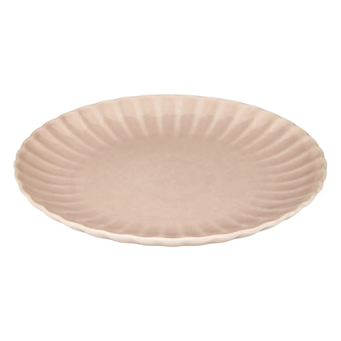 Lot de 4 ASS PLATE ROMY ROSE D26