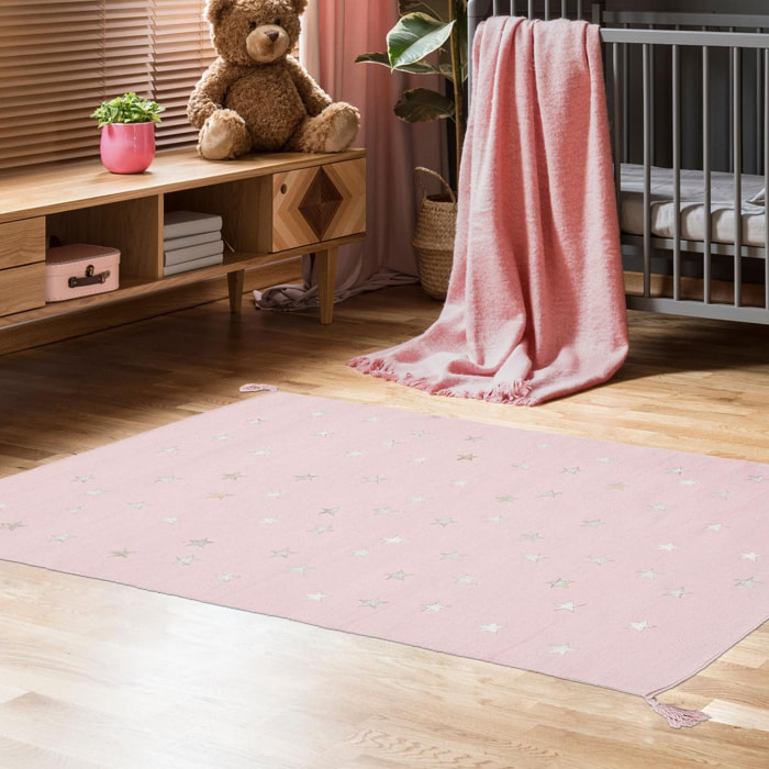 Tapis salon et chambre fait main en laine motif uni BOSI