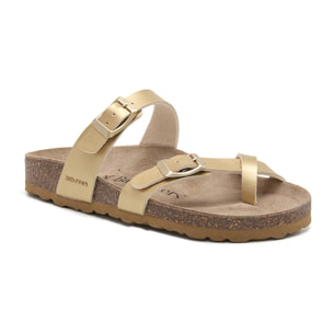 SANDALIA BABUNKERS DORADO