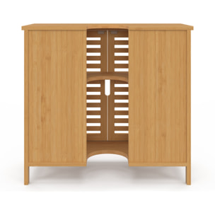 Meuble sous vasque sur pieds Maya 2 portes