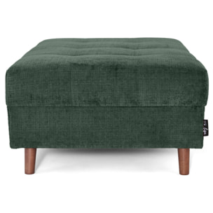 Rune - pouf en velours texturé - Vert