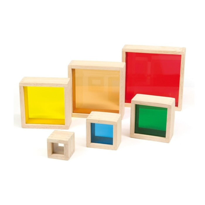 6 PCS. RAINBOW BLOCKS - PRIMERA INFANCIA