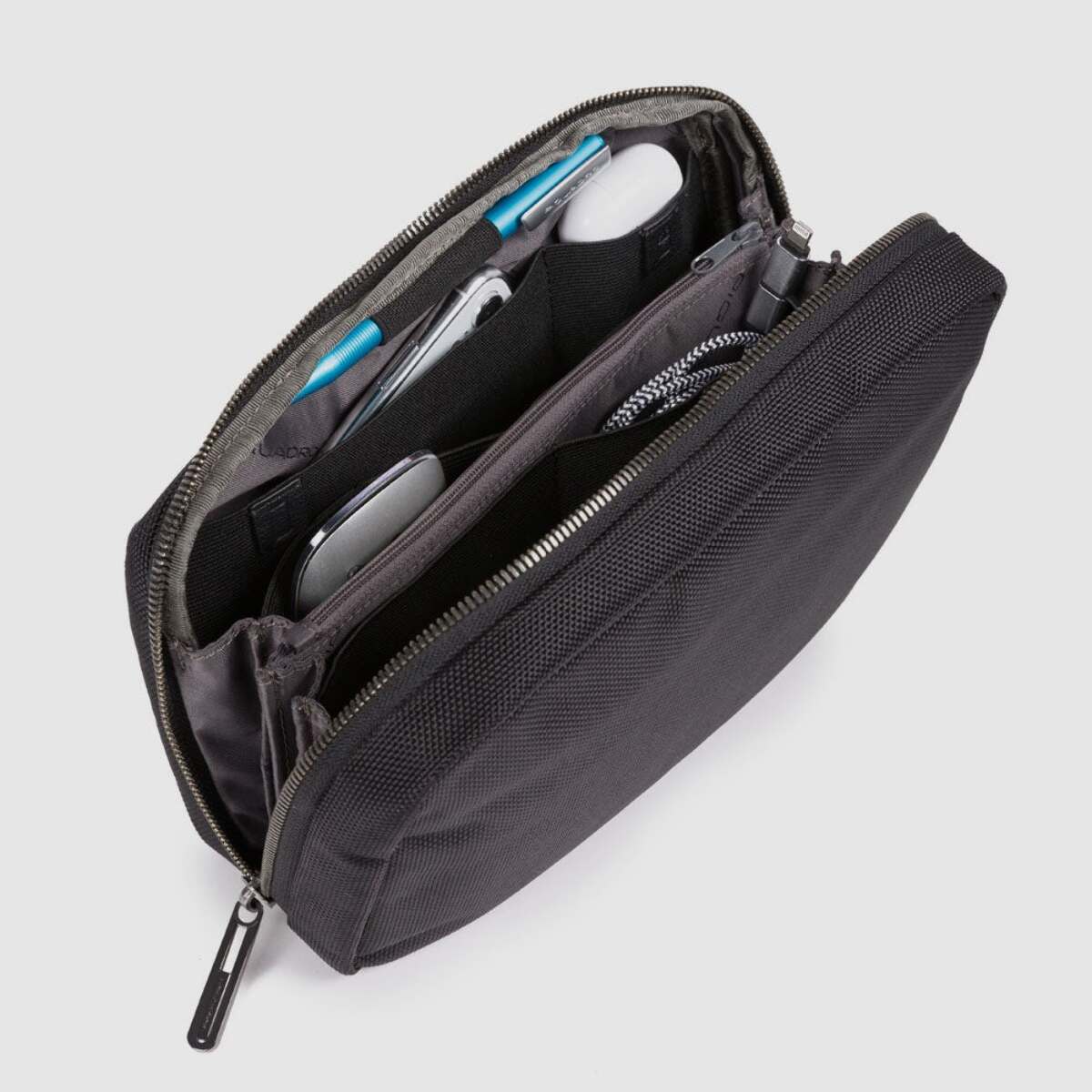 Piquadro Astuccio portacavi in tessuto riciclato
