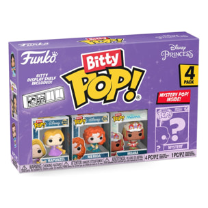 Disney Princesses Bitty Pop! Vinile Figura 4-pack Rapunzel 2,5 Cm Funko