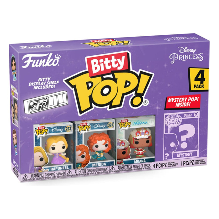 Disney Princesses Bitty Pop! Vinile Figura 4-pack Rapunzel 2,5 Cm Funko