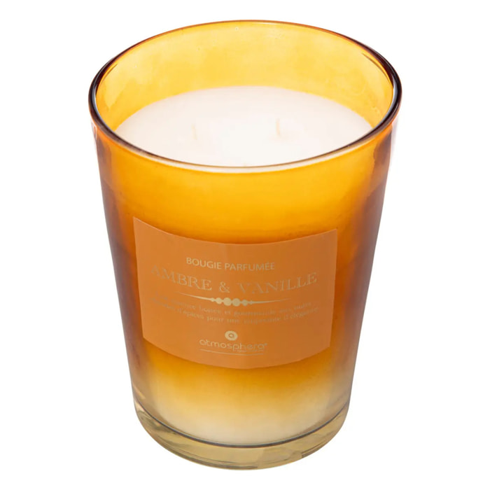 Bougie parfumée Alma 855g pot verre ambre