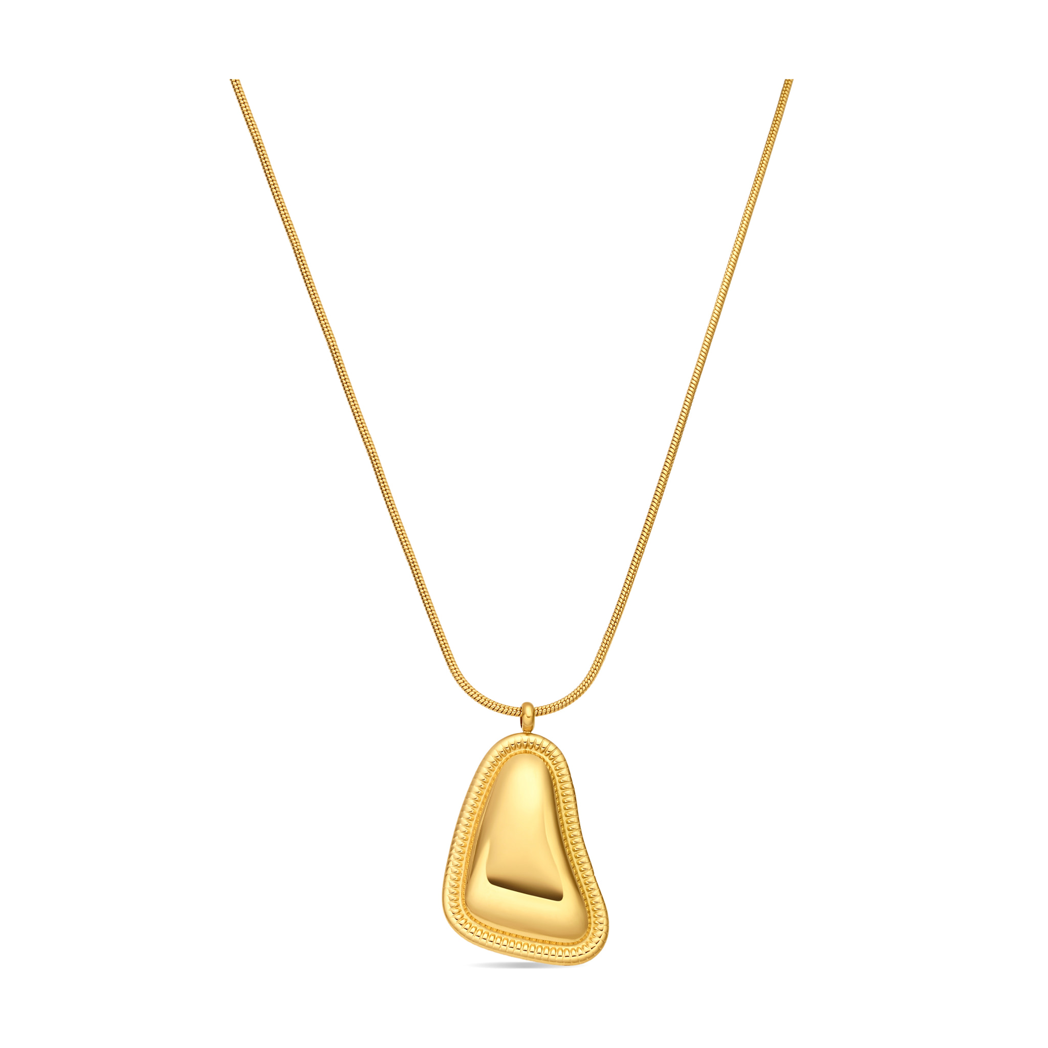 Collar acabado en oro amarillo de 18k