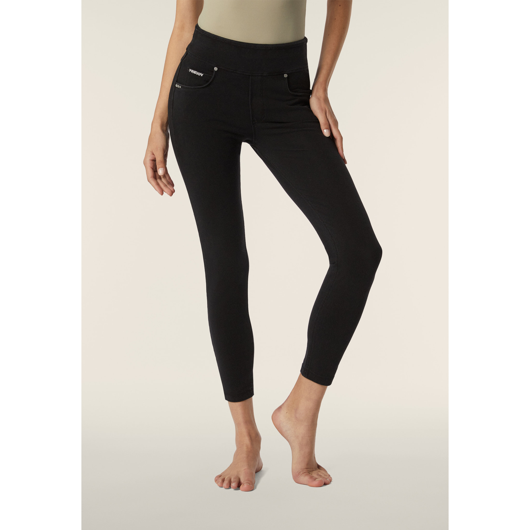 Leggings N.O.W.® superskinny vita media in jersey denim